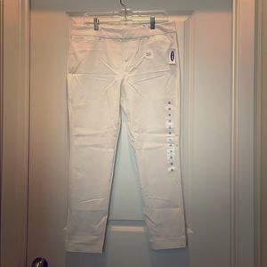 Brand New White Old Navy Pixie Ankle Pants